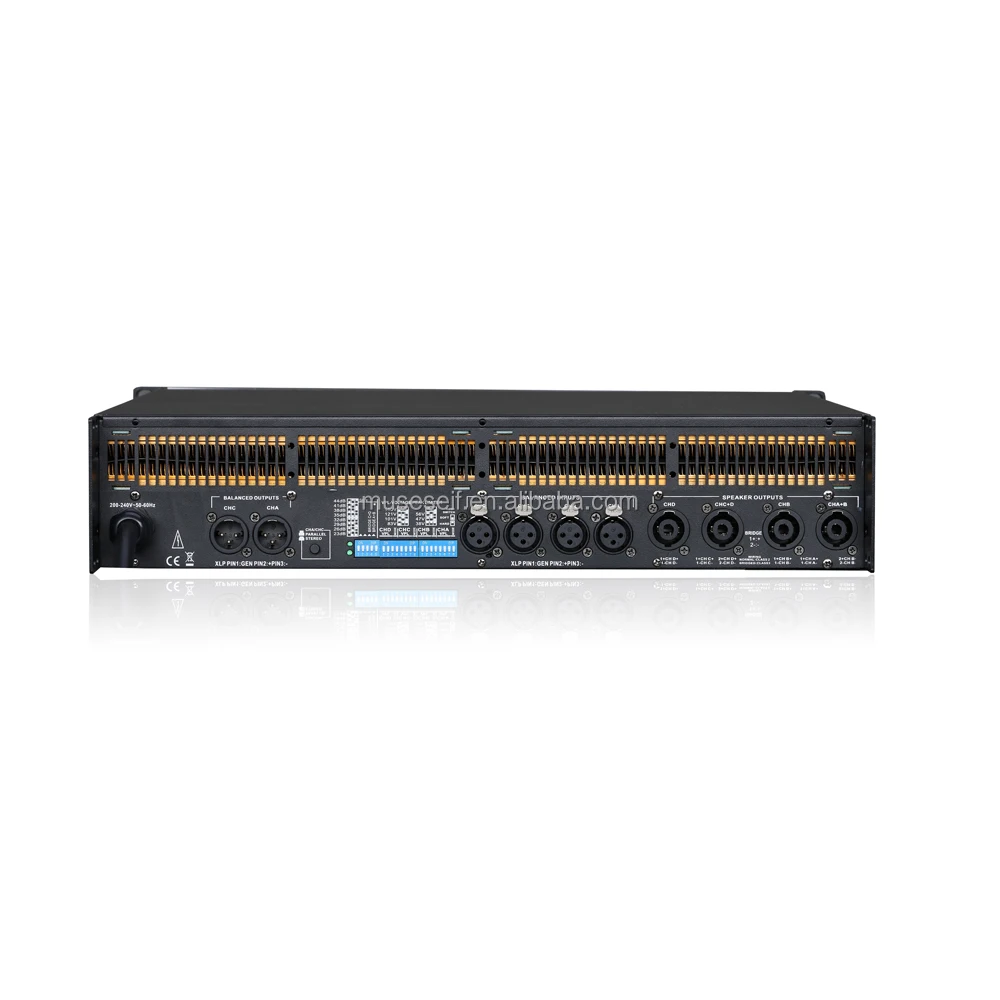 EIF // FP20000Q Professional 1700W Custom OEM Power Amplifier 3U Chassis TD Class Professional 4 Channel Stage Amplifier