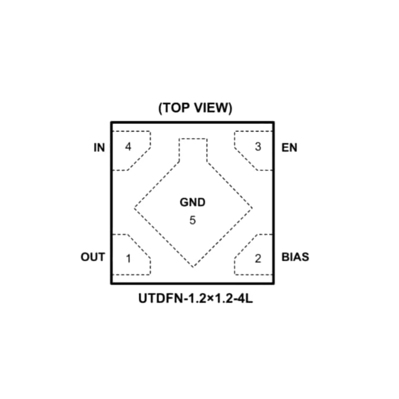 50Pcs SGM2038-1.2XUDY4G/TR UTDFN4, Mark：3E,Fixed Output 1.2V,500mA,Low Noise,Very Low Dropout Bias Rail CMOS Voltage Regulator