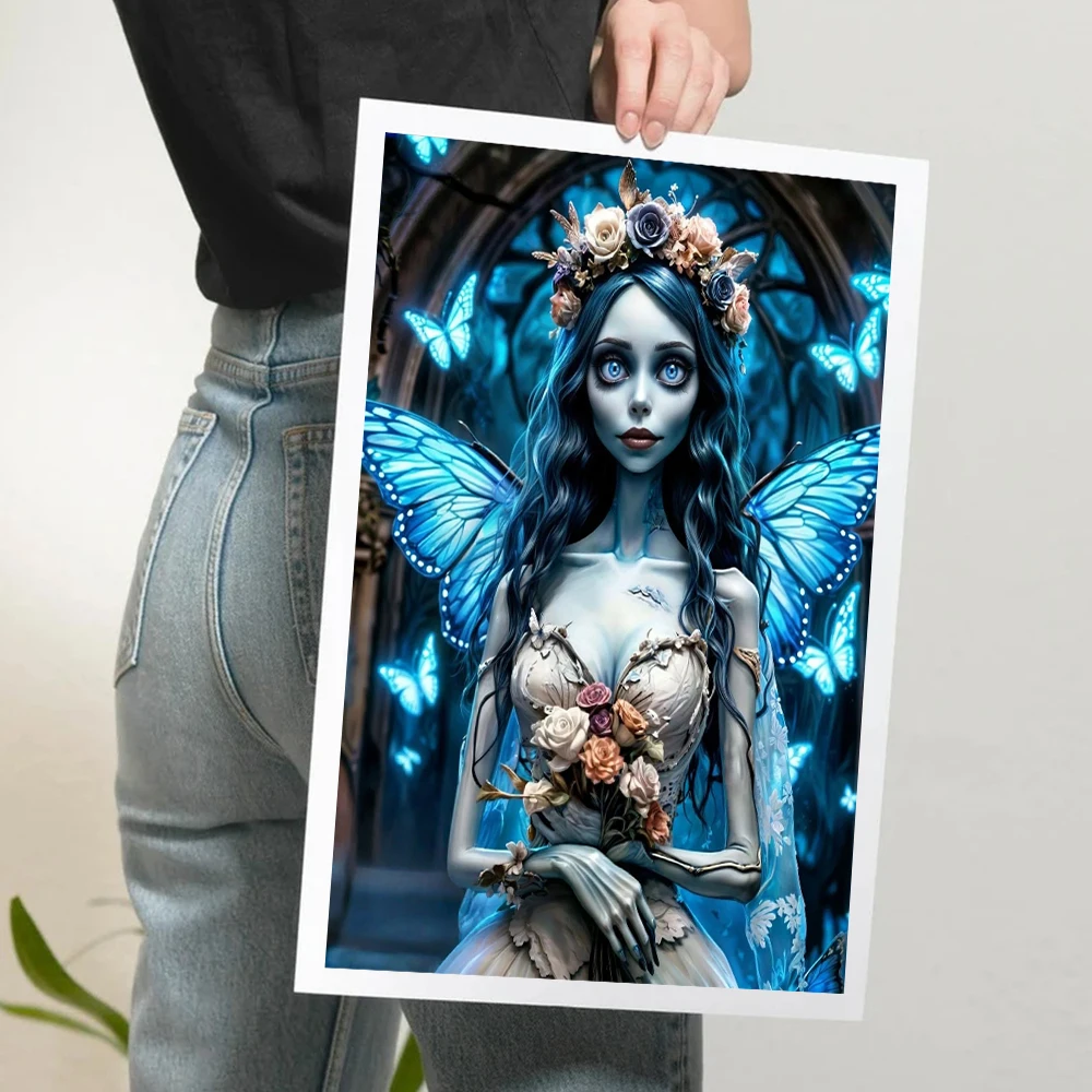 Póster de la película Disney Corpse Bride para decoración del hogar y dormitorio, pintura en lienzo de dibujos animados, arte de pared con estampado de la novia cadáver de Tim Burton