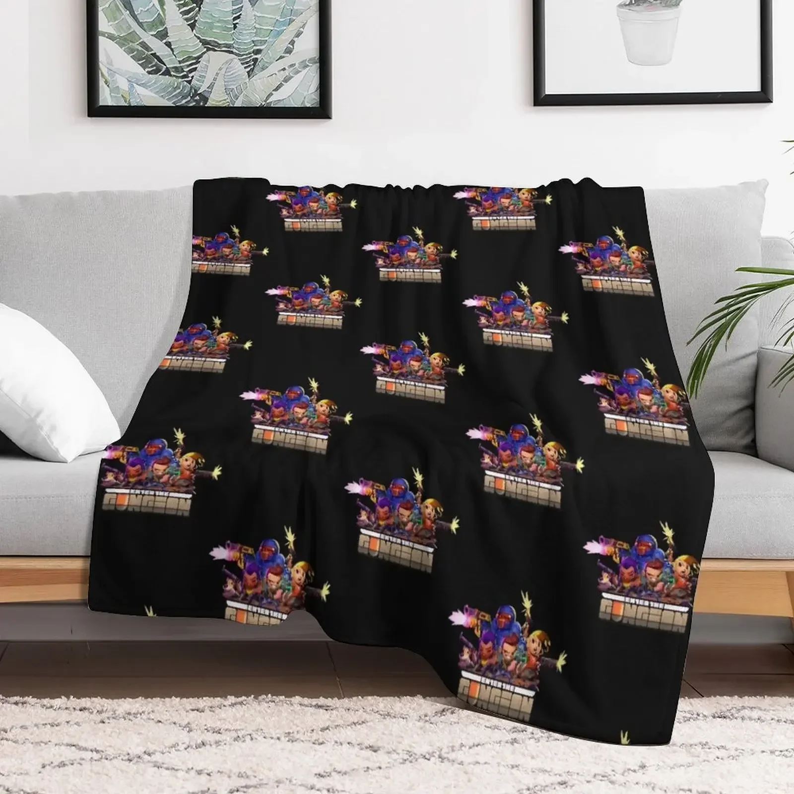 Retro The Gungeoneers - Enter The Gungeon Throw Blanket Camping Cute Plaid For Baby Blankets