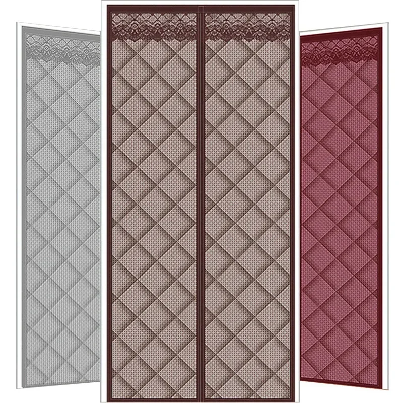 Door Curtain Thickened Magnetic Screen In Winter Coldproof Warm Isolation Of Noise Windshield Partition Bedroom Door Curtain