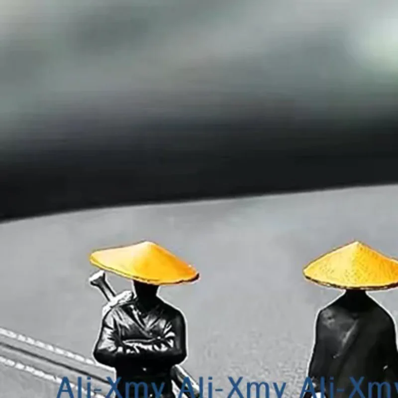 

**Resin 50mm Mini Figures Model Ancient Japanese Chinese people Samurai Warrior Modeling Cool Miniature Car Decoration Gifts