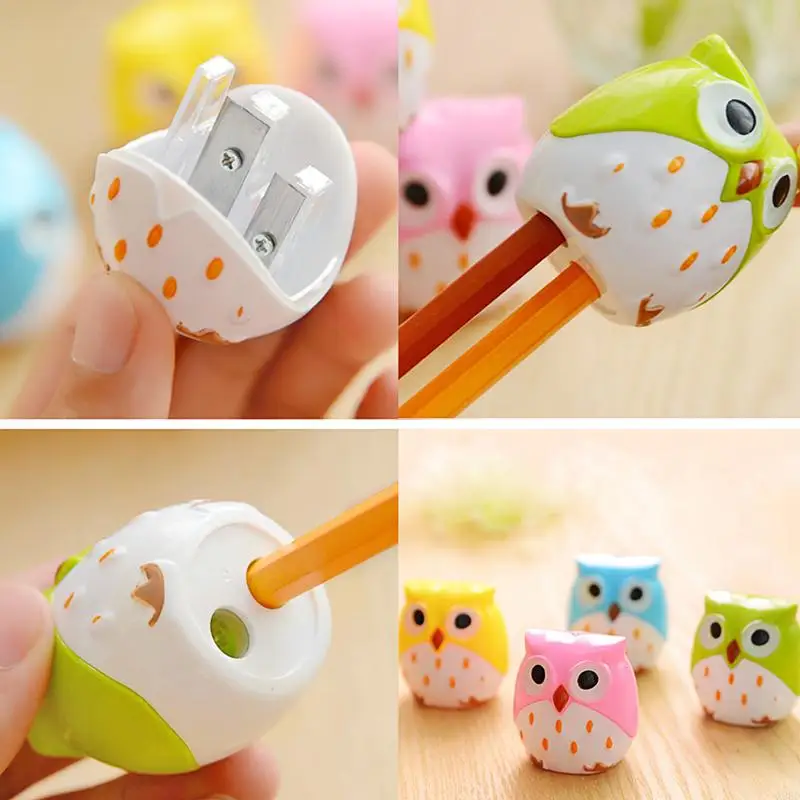 

A9BD 1PC Lovely Pencil Owl Animal Sharpener Stationery for School Student Kid Gift