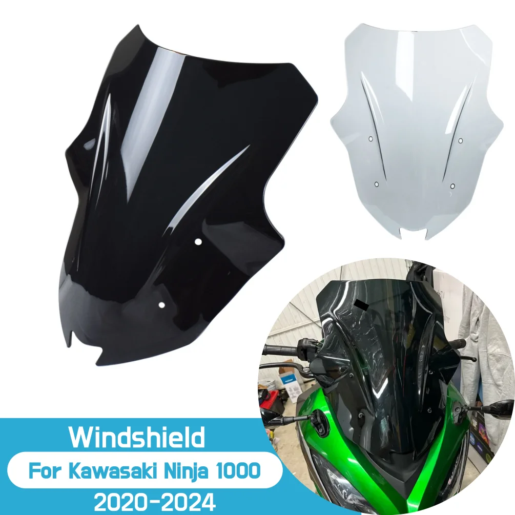 

For Ninja 1000XS 2020-2024 Windshield For Kawasaki Z1000SX 2017-2019 Windscreen Motorcycle Front Wind Deflector Shield Screen