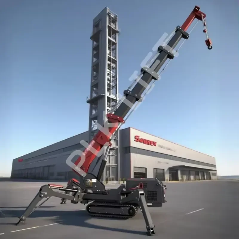 2026 CE 1t 2t 3t 5t 8t Hydraulic Self Propelled Spider Crane 10t 12t 14t 16t 18t Hydraulic Telescopic Boom Lift for