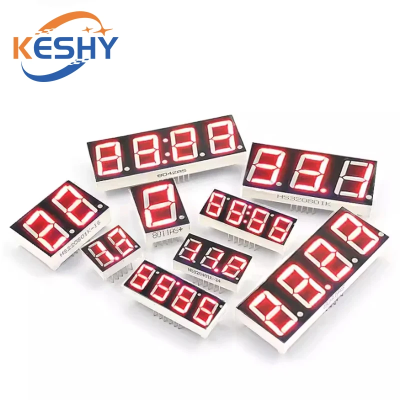 5 قطعة أنبوب رقمي الأنود المشترك الكاثود الأحمر 1Bit 2Bit 3Bit 4Bit أنبوب رقمي 0.28 0.36 0.4 0.56 بوصة LED عرض 7 قطعة