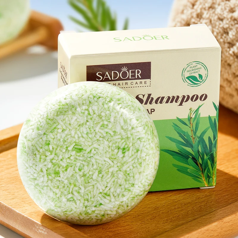 صابون شعر شجرة الشاي من SADOER، شامبو صلب للتحكم في الزيت، مضاد للقشرة، تنظيف عميق، إصلاح الشعر الجاف التالف، شامبو الشعر الناعم #1