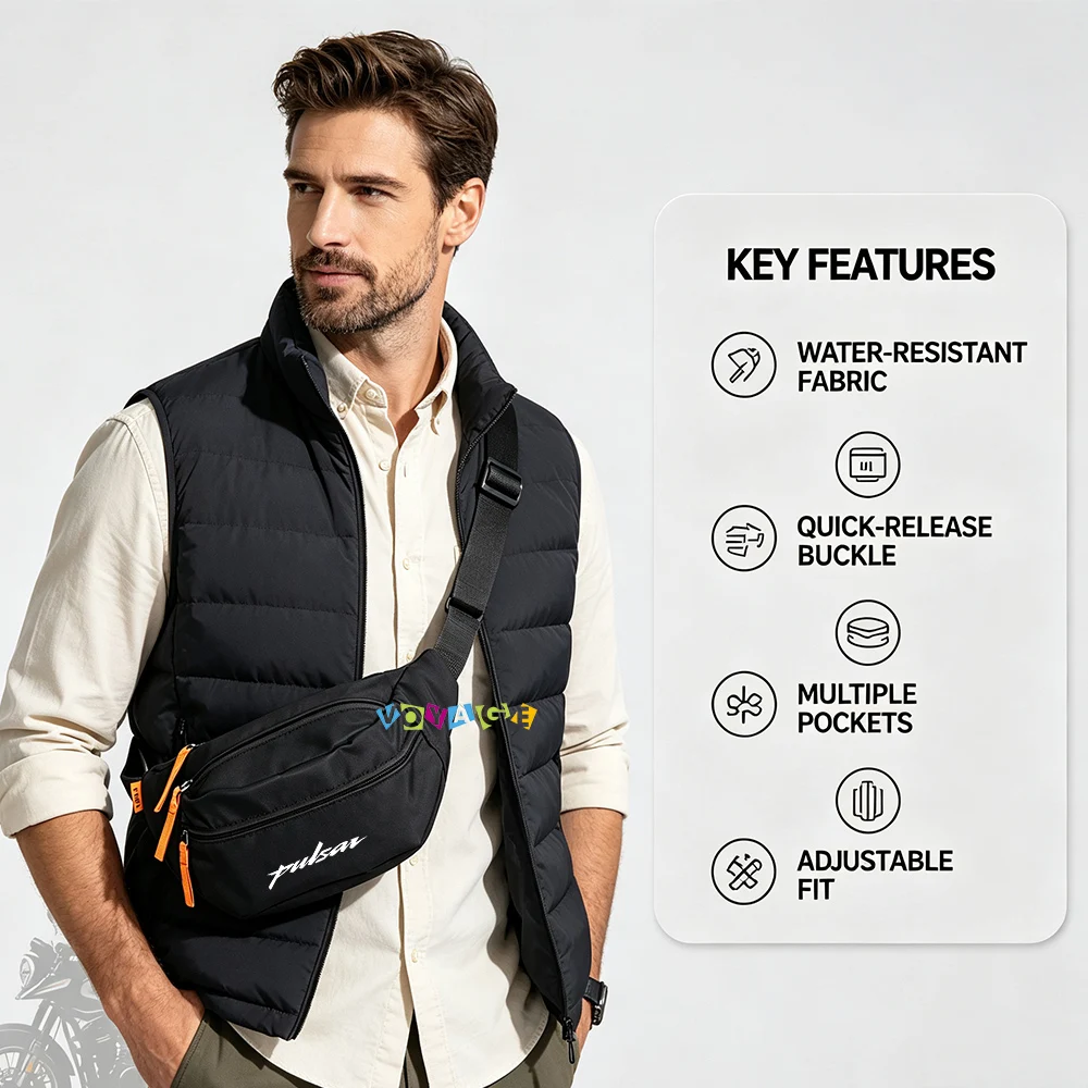 Street Riding Fanny Pack Waist Bag Motorcycle Commuting Waterproof Storage For Bajaj Pulsar 125 150 180 RS200 Accessories New