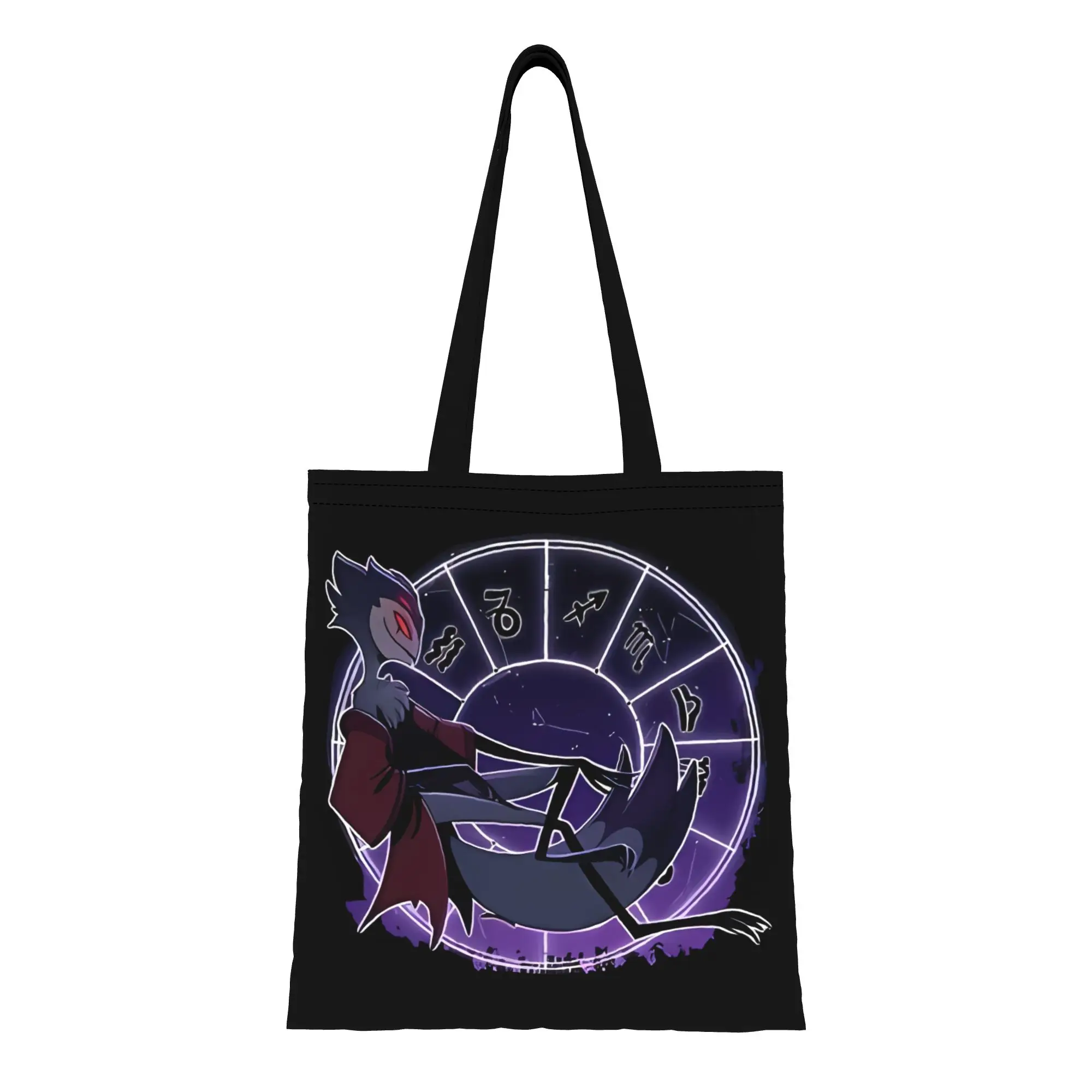 H-Helluva Boss Stellar Stolas Canvas Woman Tote Bag for Shopping Travel Outdoor Heavy Shoulder Handbag Graduation Youth gift