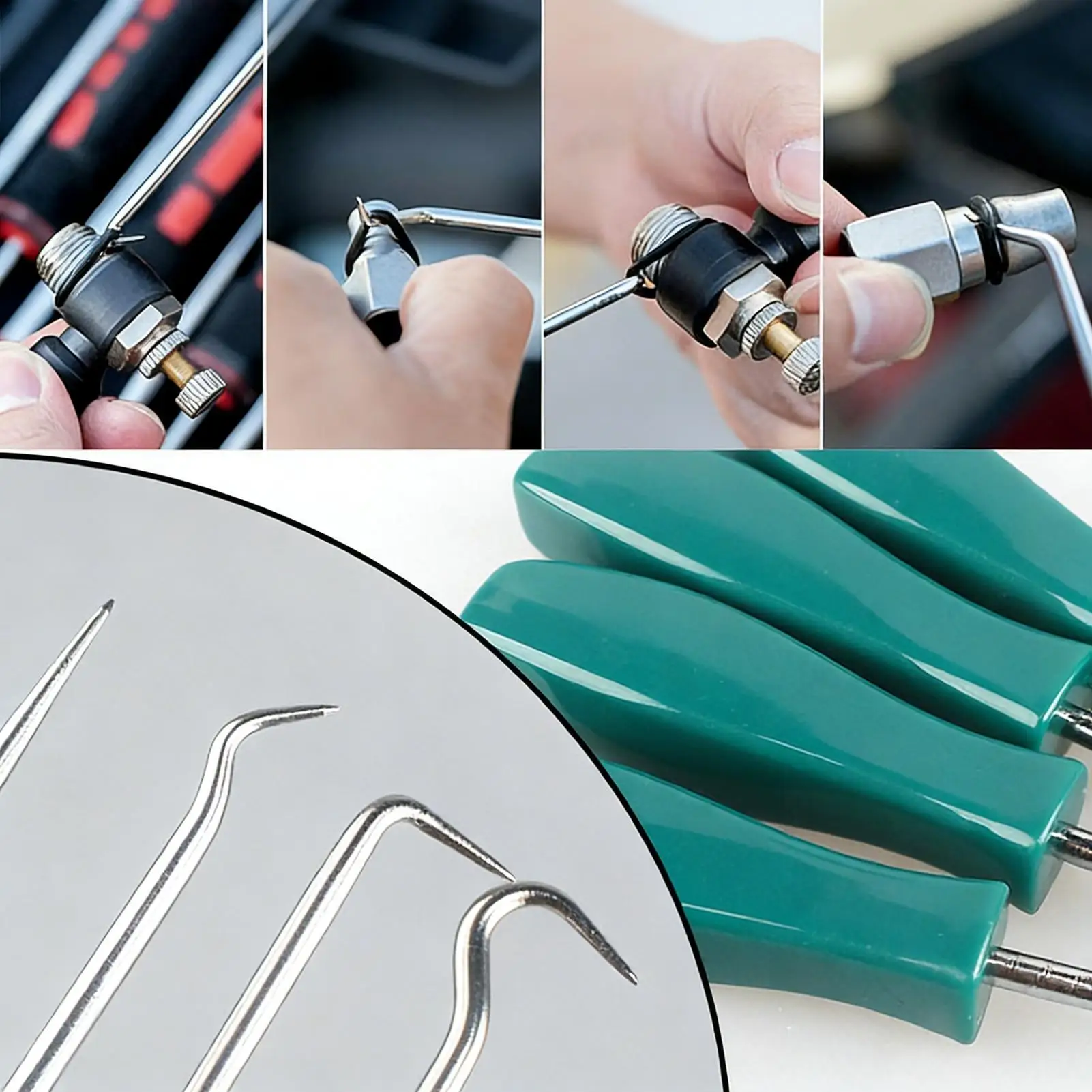 

Automotive Oil Seal Puller Kit 4Pcs/set High Precision O Ring Remover Bearing Seal Puller for Automotive Mechanic