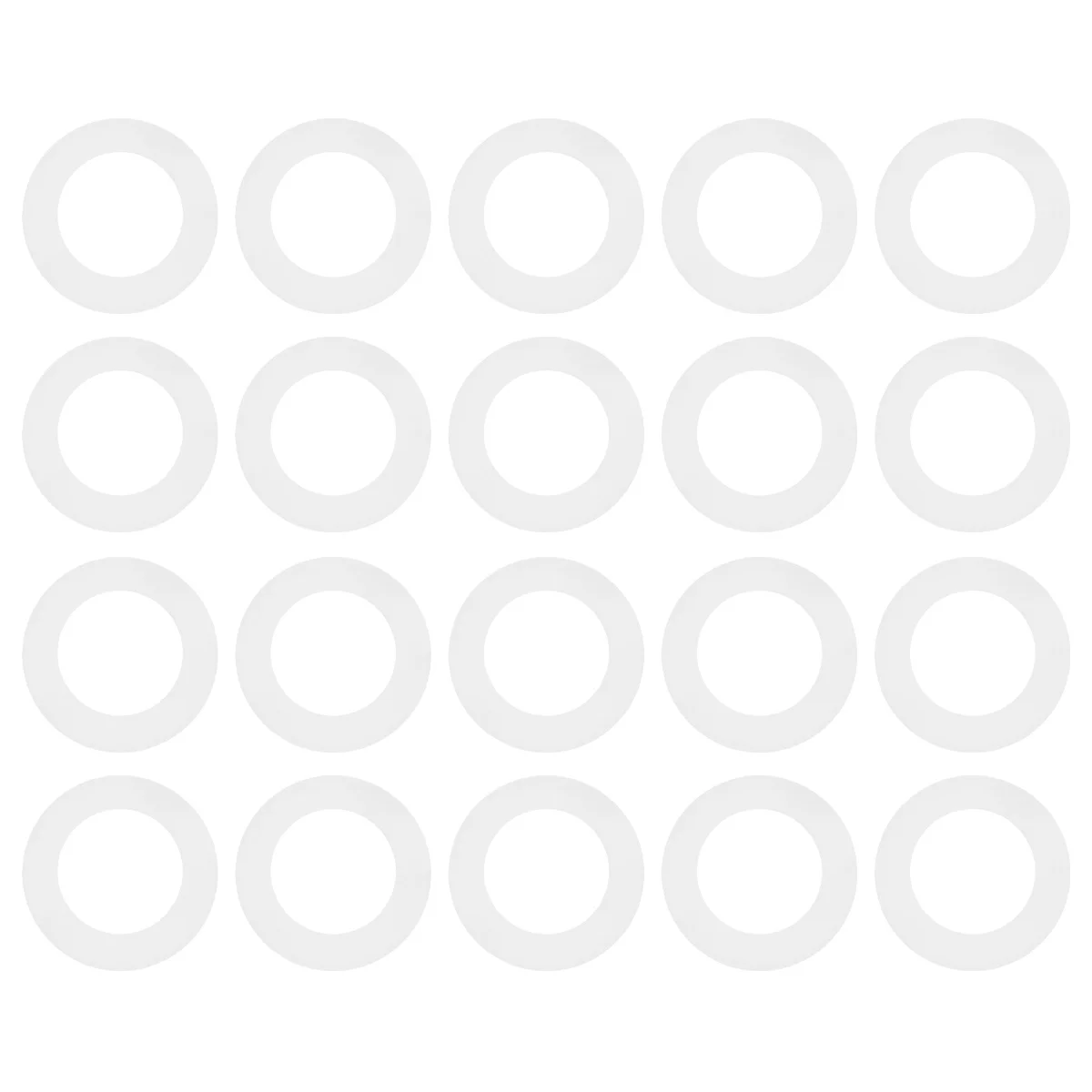 

100Pcs Durable Silicone Washers Sealing Rings for Automotive Repair Electrical Appliances Leakproof Compact Size Lightweight