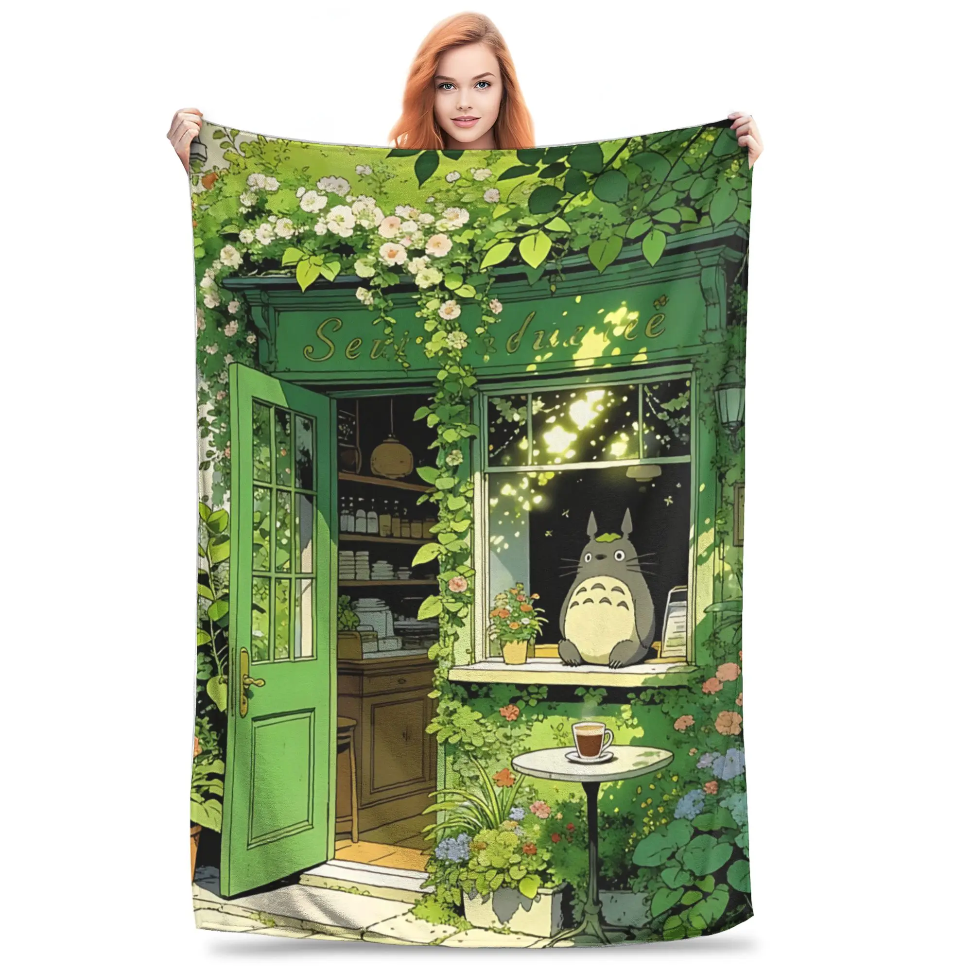 1PC home Cutecore My Neighbor Totoros  Blanket Super Cosy Plush Home Living Room Sofa halloween