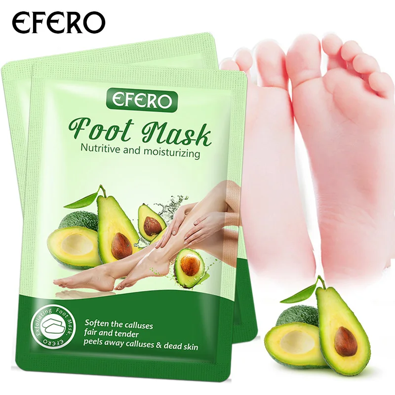 2-Pack Avocado Foot Peel - Removes Dead Skin & Calluses, Leaves Feet Soft & Smooth