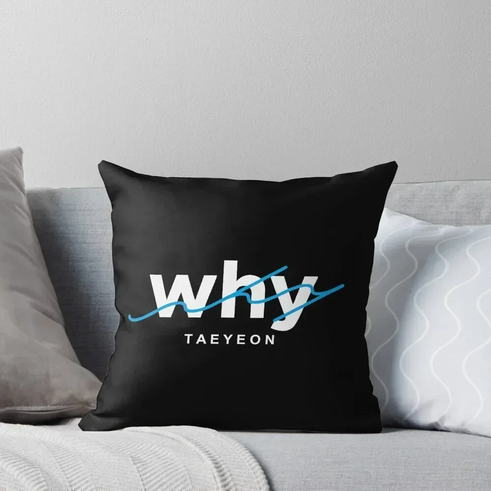 kim taeyeon - WHY Throw Pillow Christmas Pillow Covers Luxury Cushion Cover pillow