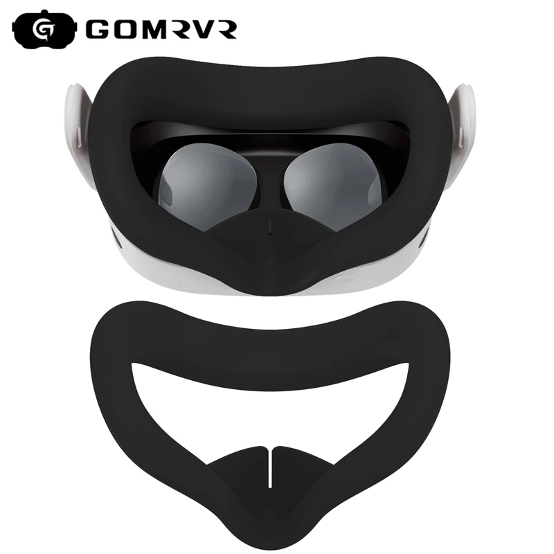 

GOMRVR Silicone Face Cover for Meta Quest 3S Glasses Replacement VR Face Connector Protective Cover Sweatproof Blackout Eye Mask