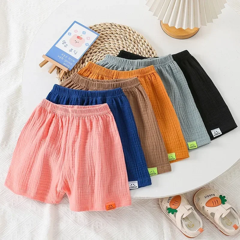 

Children's Shorts Cotton Summer Thin Section Five-minute Pants Baby Shorts Boys Girls Children's Clothing Outside Casual Pants