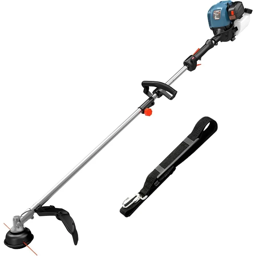 

17-дюймовый 26,5 куб.см газовый сорняк Wacker Bump Feed, прямой вал с плечевым ремнем, 4-тактный триммер для травы