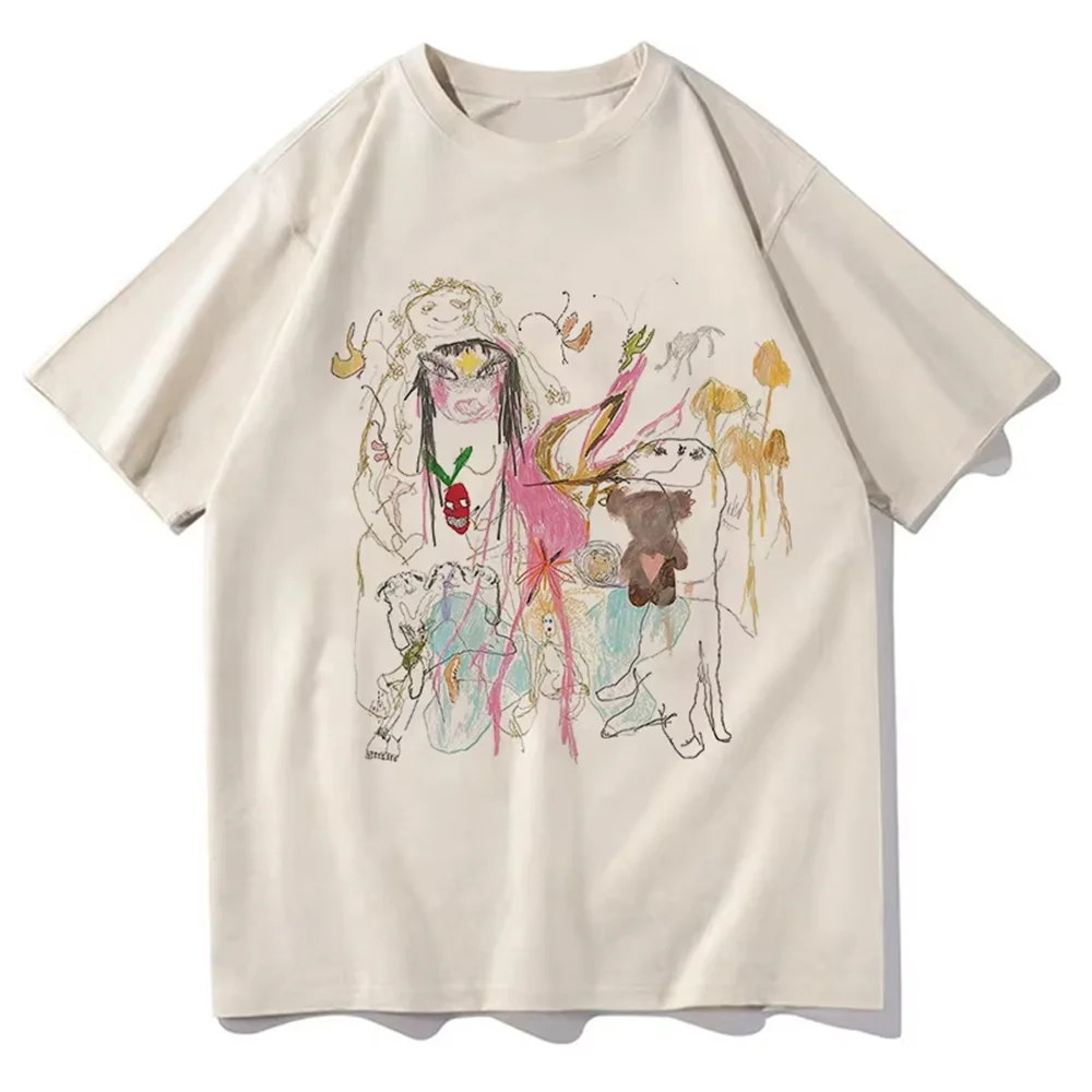 Beabadoobee Beatopia 2025 Graphic Summer O Collar Pure Cotton Hip Hop Street Fashion Loose Casual Women's T-shirt Short Sleeve