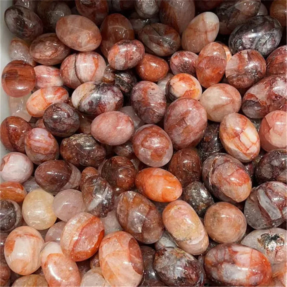 Wholesale Polishing High Quality Crystals Healing Stones Natural Fire Quartz Tumbled Stones For Home Decoratierals Rock Aquarium