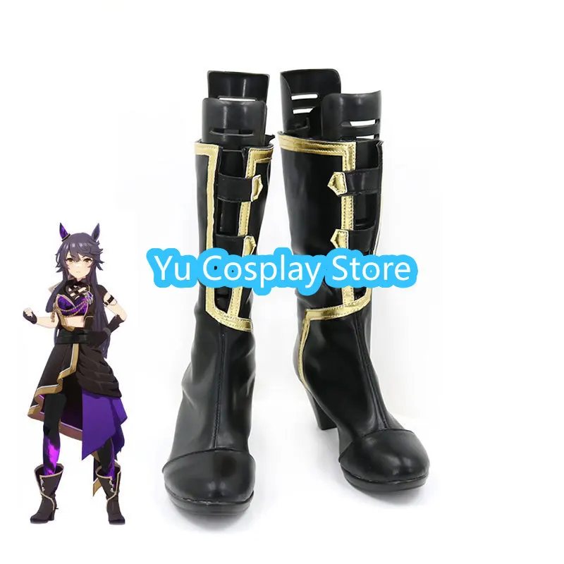 Game Umamusume: Pretty Derby Narita Brian Cosplay Shoes Halloween Carnival Boots Cosplay Prop PU Shoes Custom Made