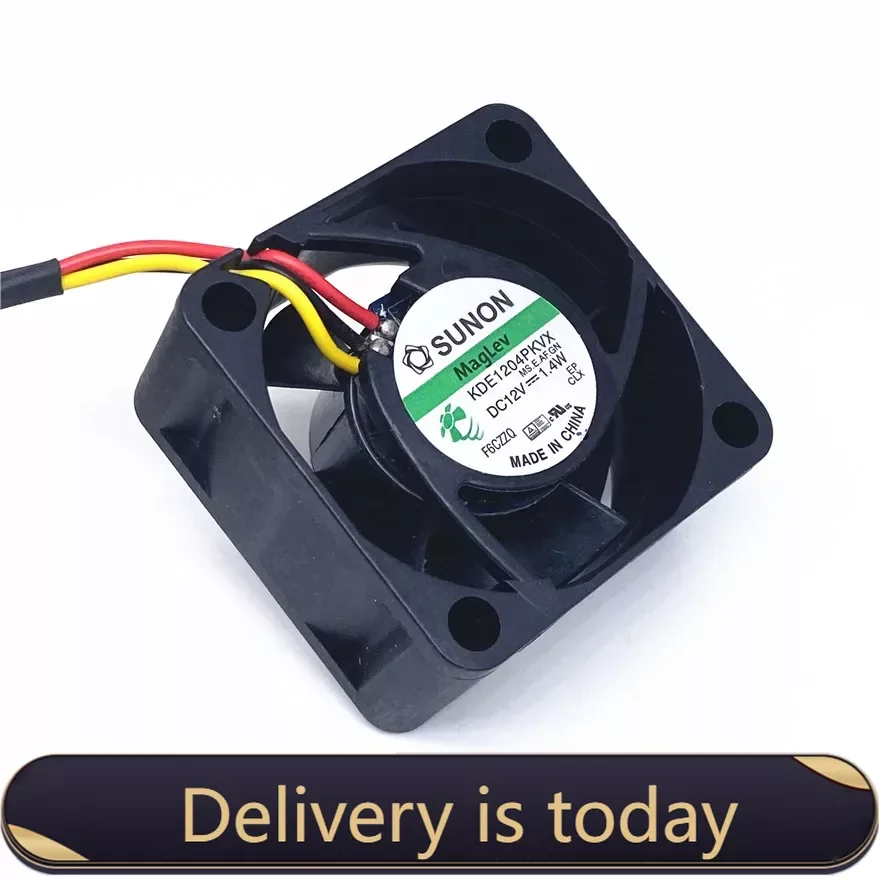 New Stock SUNON 40MM 4cm Fan KDE1204PKVX DC12V 1.4W 40MM Server Cooling Fan Power Supply aAxial Cooling Fan 3PIN