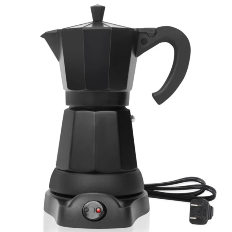 

Aluminum electric mocha pot Italian European plug-in coffee machine Household fast and convenient electric coffee pot