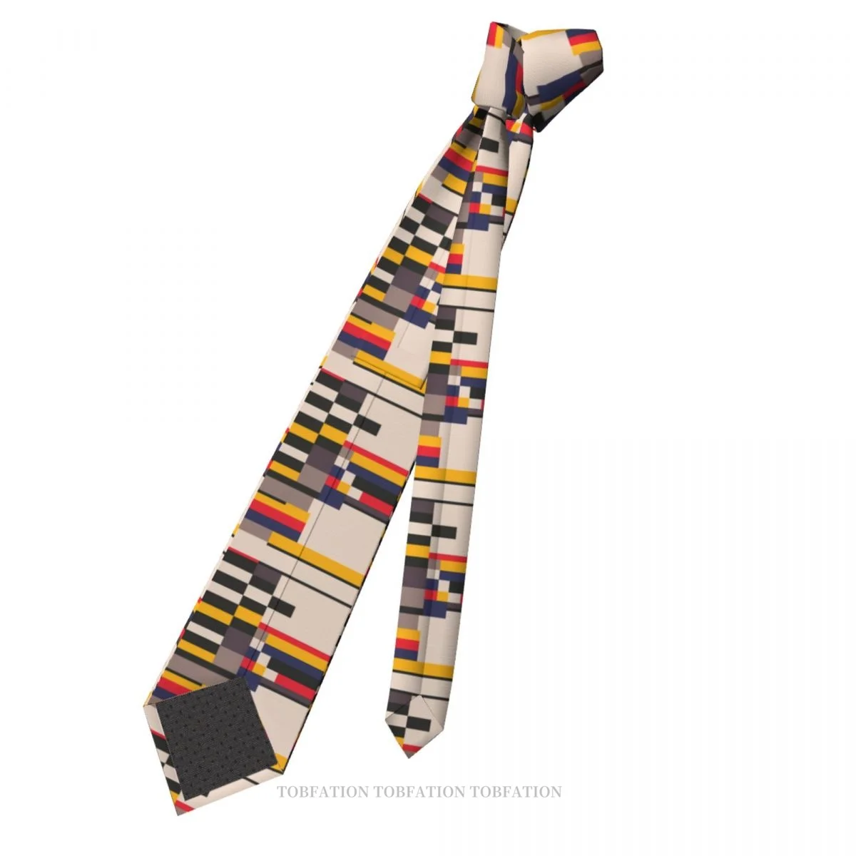 Geometric Design Bauhaus Inspired New 3D Printing Tie 8cm Wide Polyester Necktie Shirt Accessories Party Decoration