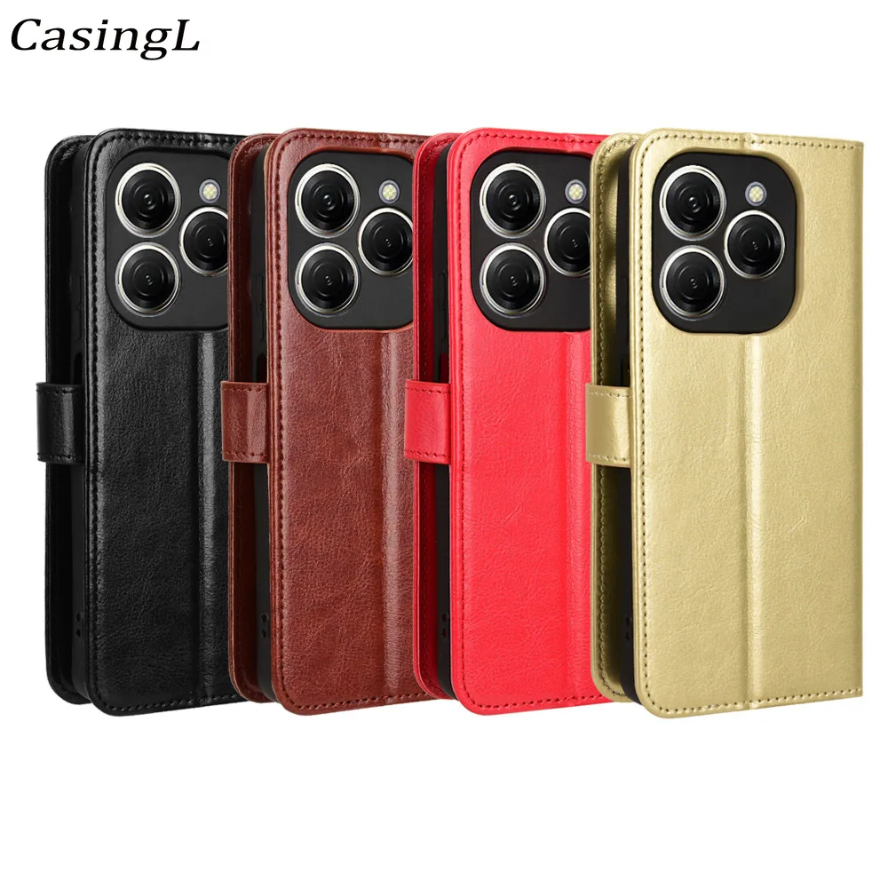 

Flip Wallet Case For Tecno Spark 20 Pro 4G Card Bag Leather Holder Magnetic Cover For Tecno Spark 20C TPU Shockproof Shell