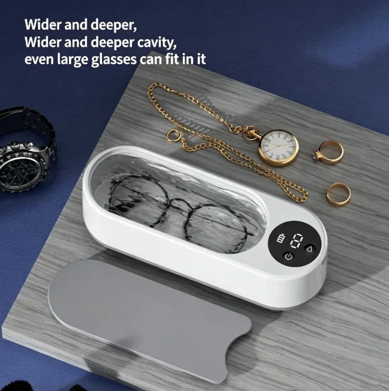 

Multifunctional Eyeglass Cleaner, Household Ultrasonic Vibration Cleaner for Contact Lenses, Makeup Brushes & Jewelry