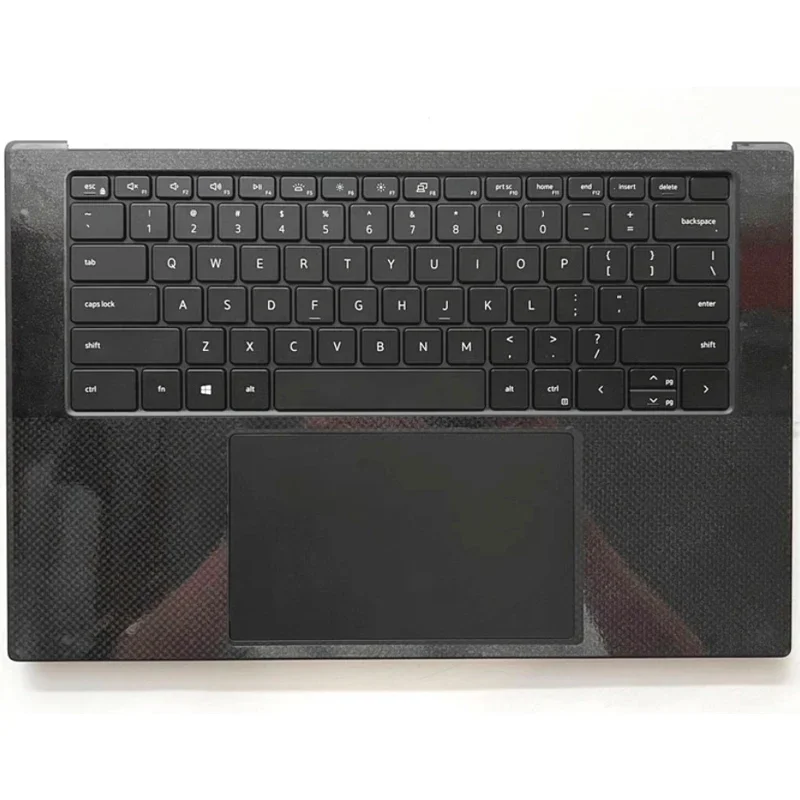 Imagem -02 - Laptop Palmrest Case Keyboard Versão em Inglês dos Eua Tampa Superior Xps 15 9500 9510 Precisão 5550 5560 Novo Original