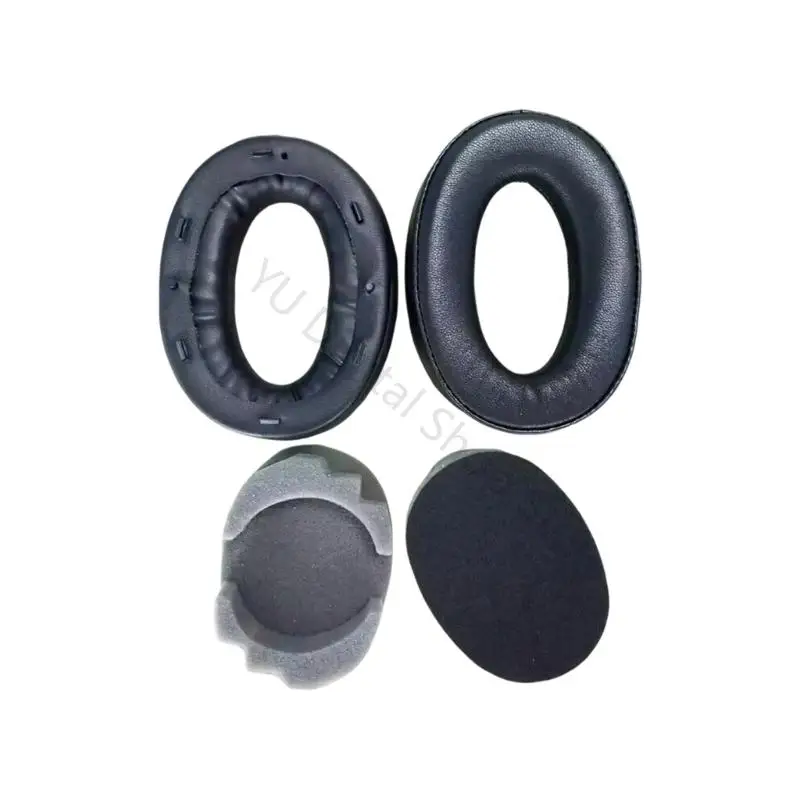 96BA 1 Paar Ersatz Ohr Pad für MDR-1000X Bluetooth-kompatibel On-Ear-Kopfhörer Weiche Ohr Kissen Schaum Abdeckung – Detail 5