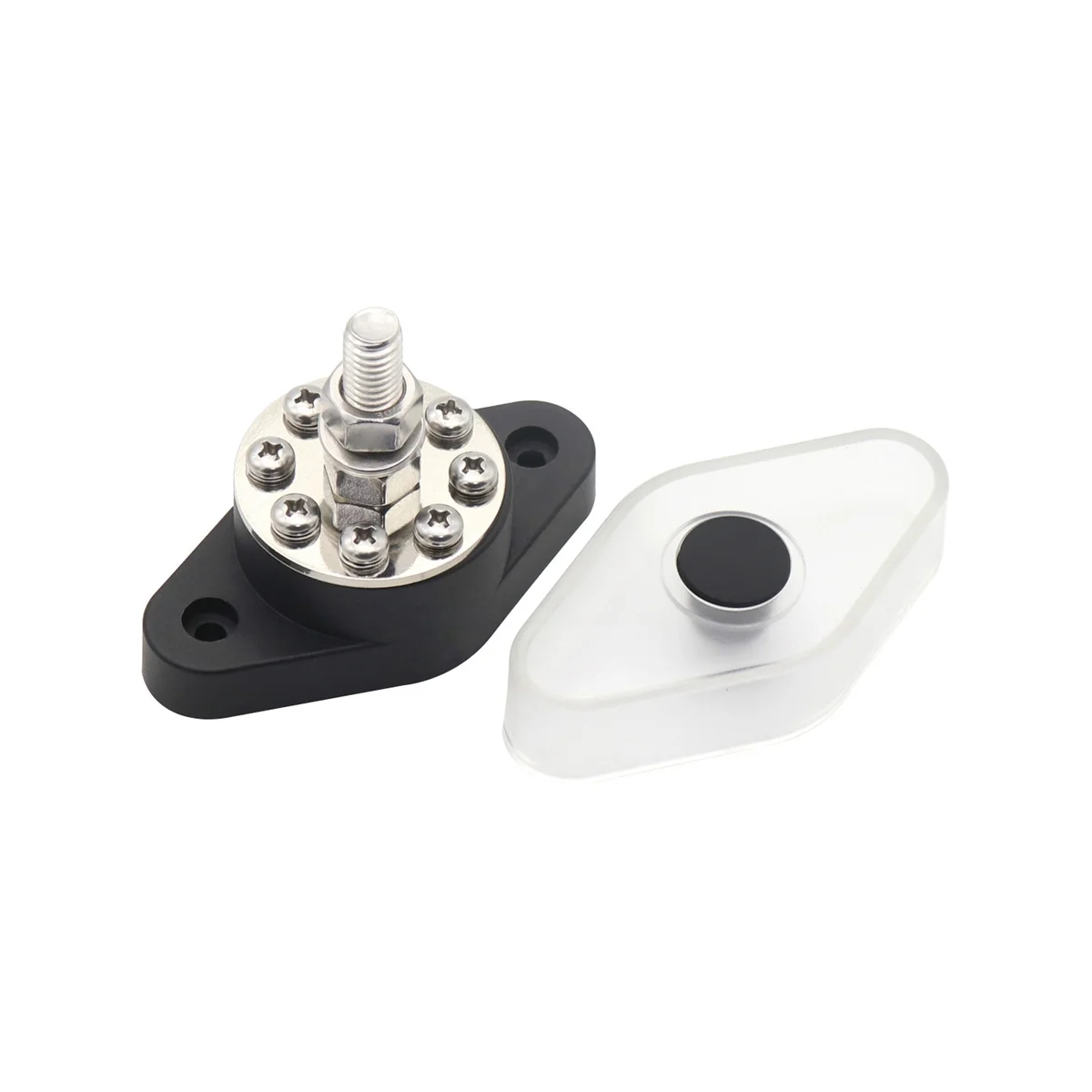 

ABEP-Car Bus for BUSBar180A High Current RV Boat Accessories Round Bus Terminal Row Black