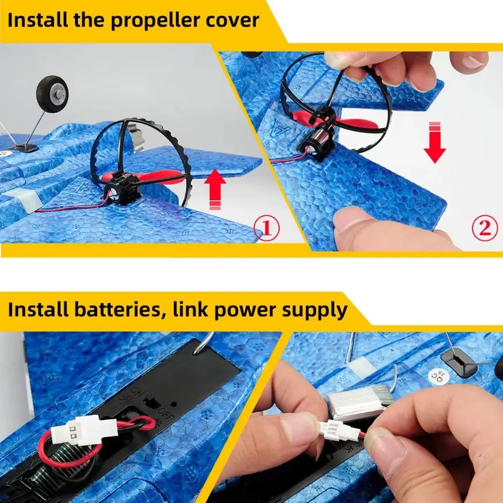 2,4 GHz EPP-schuim Afstandsbediening Vliegtuig Stunt Roll Crash Weerstand Helikopter Quadcopter Waterdichte Drone Vliegtuig Speelgoed Jongens Cadeau