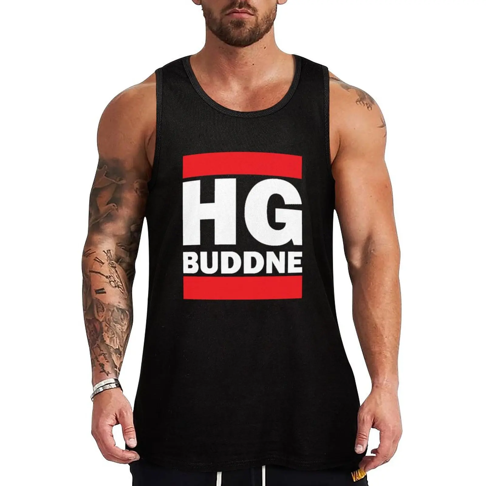 Camiseta sin Mangas HG BUDDNE, Color Sólido, Estilo Simple, Informal, para Uso Diario