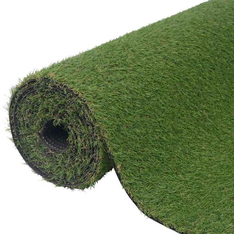 Gazon artificiel 1x10 m/20 mm Vert, Convient aux cours, terrains de sport et jardins.