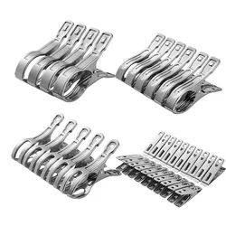 Stainless Steel Clothes Pegs Heart Shape Metal Laundry Clothes Clips Peg Multifunction Clothespins with Strong Clamp