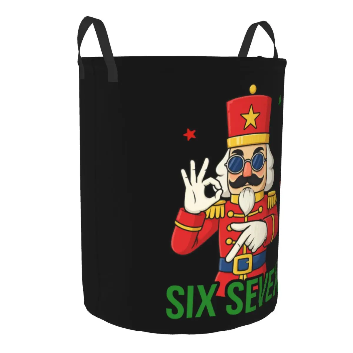 Custom Six Seven 67 Laundry Hamper Large Storage Basket Christmas Girls Boys Toy Organizer