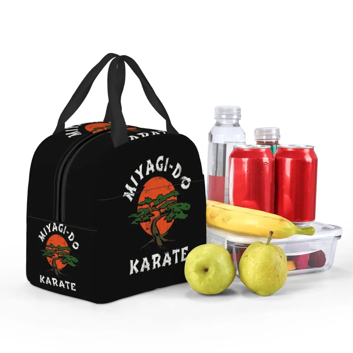Custom Miyagi - Insulated Lunch Bags for Camping Travel Karate Kid Cobra Kai Waterproof Cooler Thermal Lunch Box Women Kids