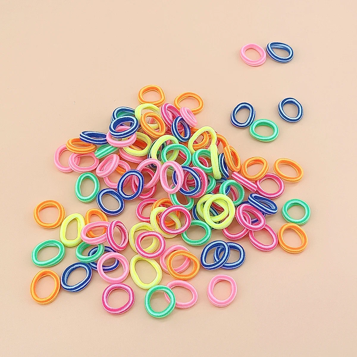 Girls Colorful Hair Bands Set Nylon Elastic Rubber Accessories Children Ponytail Holder Scrunchies Baby Cute Headband hair ties