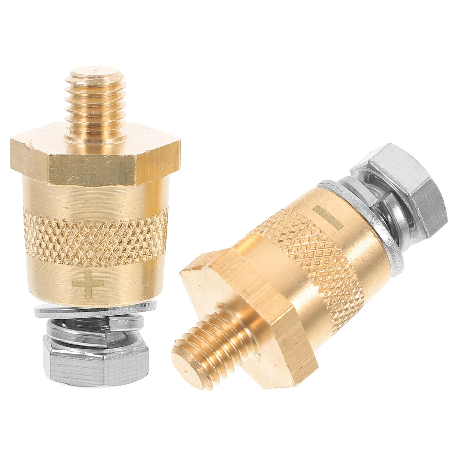 

2pcs Connectors For Car Truck Sturdy Metal Auto Adapter Easy Install Car Terminal Reducer Post Adapter Terminal