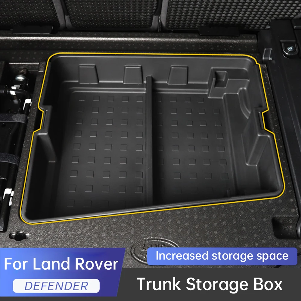 For Land Rover Defender 2020 2021 2022 Rear Trunk Storage Box Defender 90 110 Trunk Bottom Storage Box