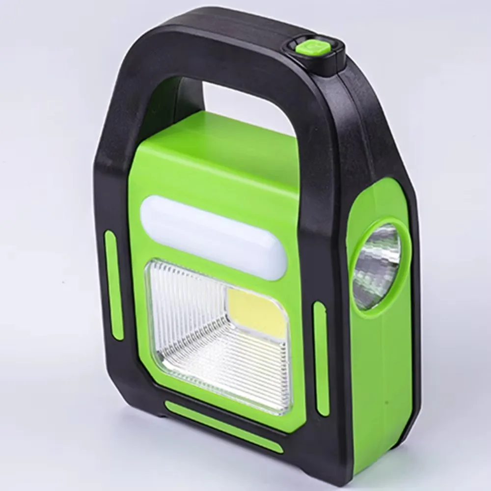 COB Working Emergency Light Mobile Lantern Solar Powered USB Rechargeable Outdoor Camping Lamp Flashlight