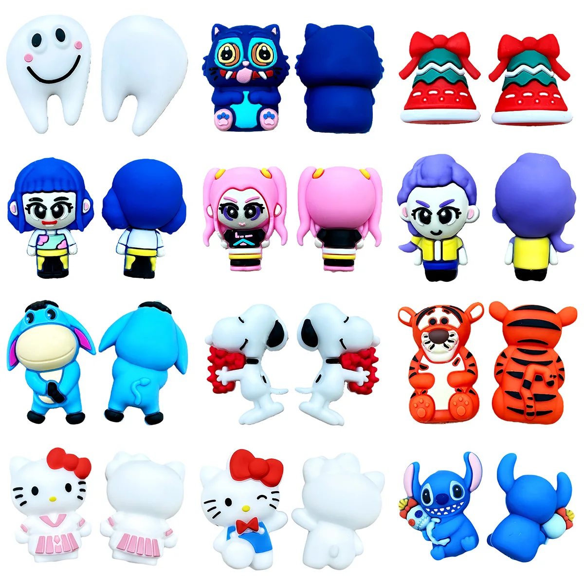 

10PCS 3D Silicone Beads DIY Character 3D Beads Silicone Beads Handmade DIY Pen Nipple Chain Jewelry Wholesale Accessories