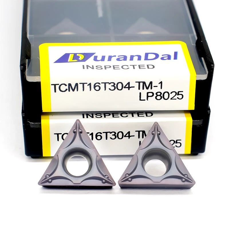 Imagem -03 - Inserções de Carboneto Indexáveis Tcmt16t304 Tcmt 110204 Ferramentas de Corte de Lâmina de Usinagem de Acabamento para Aço Inoxidável