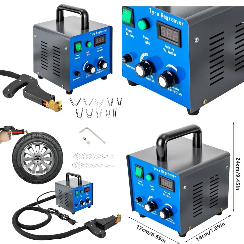 Machine à rainurer les pneus 450W, outil de rainurage des pneus tout-terrain pour camion robuste avec 20 lames pour la coupe et le rainurage des pneus