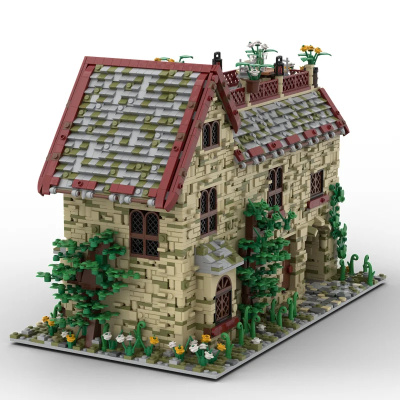 مدينة شارع عرض Moc اللبنات منزل مع نموذج العلية التكنولوجيا الطوب DIY تجميع لعبة البناء هدايا العيد #3