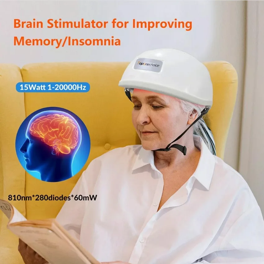 

810nm 280pcs Didoes Led Helmet Brain Physical Therapy for Parkinson Stroke Alzheimer Near Infrared Light Phototherapy Device