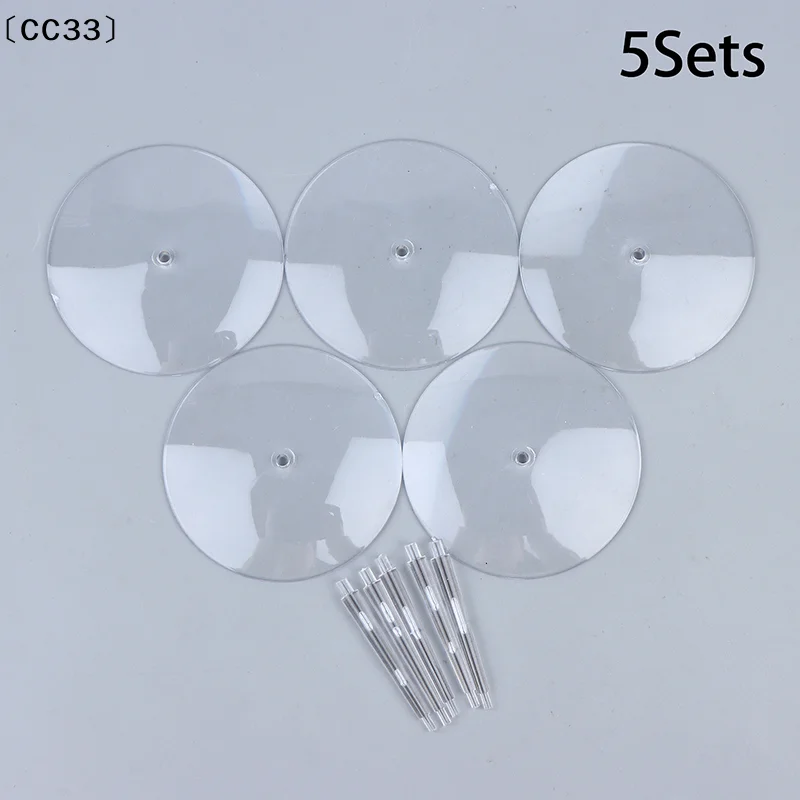 

5PCS Flying Stems 60mm Flying Bases For Miniature Wargames Table Games Transparent Flying Base Stand〔CC33〕