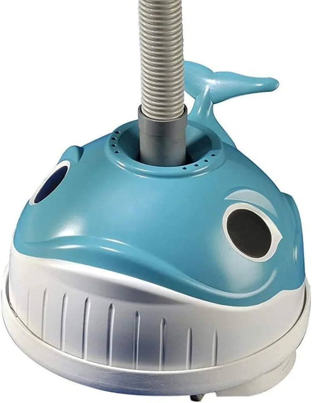 Wanda The Whale Above-Ground Suction Pool Cleaner for Any Size Pool (Automatic Pool Vacuum) Deluxe Bumper Ring