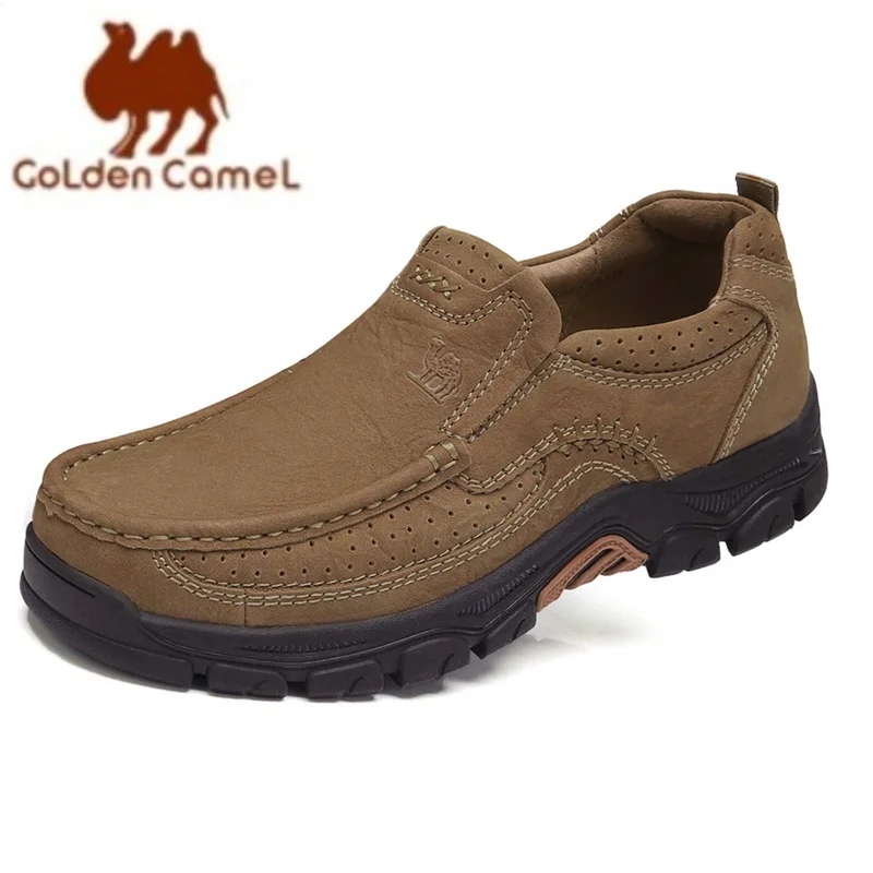 GOLDEN CAMEL Mens Loafers Slip On Loafer Leather Casual Walking Casual Shoes Comfortable for Work Office Dress Outdoor